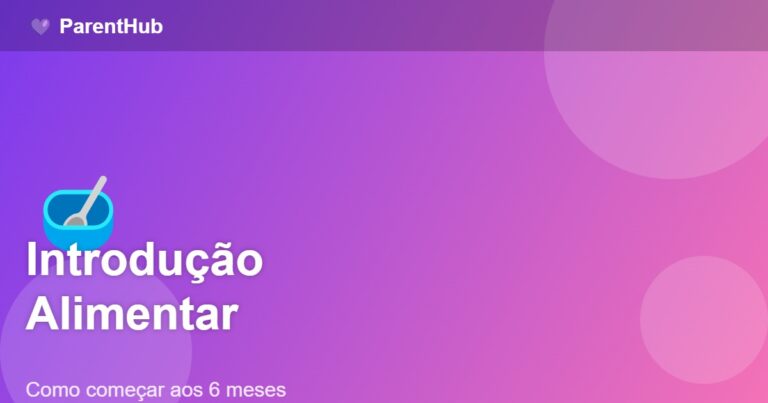 Introdução Alimentar: Como Começar da Forma Certa aos 6 Meses